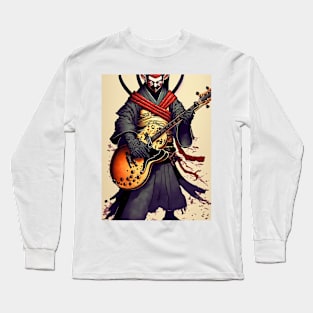 Mysterious creature playing the guitar Long Sleeve T-Shirt